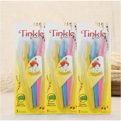 Picture of 3 Pieces Eyebrow Razor Shaper Shavers Trimmers for Women and Men Face Hair Removers (Multicolor,Face)