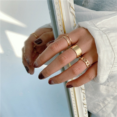 Picture of 3pcs Rings Set For Women Rings For Women Finger Ring For Women Girls Ladies Female Ornament Jewelry Jewellery ladies bag womens bag dress makeup watch couple rings ear rings Latest Collection Womens Fashion Jewellery Rings For Girls Womens Finger Ring (Gold,Adjustable)