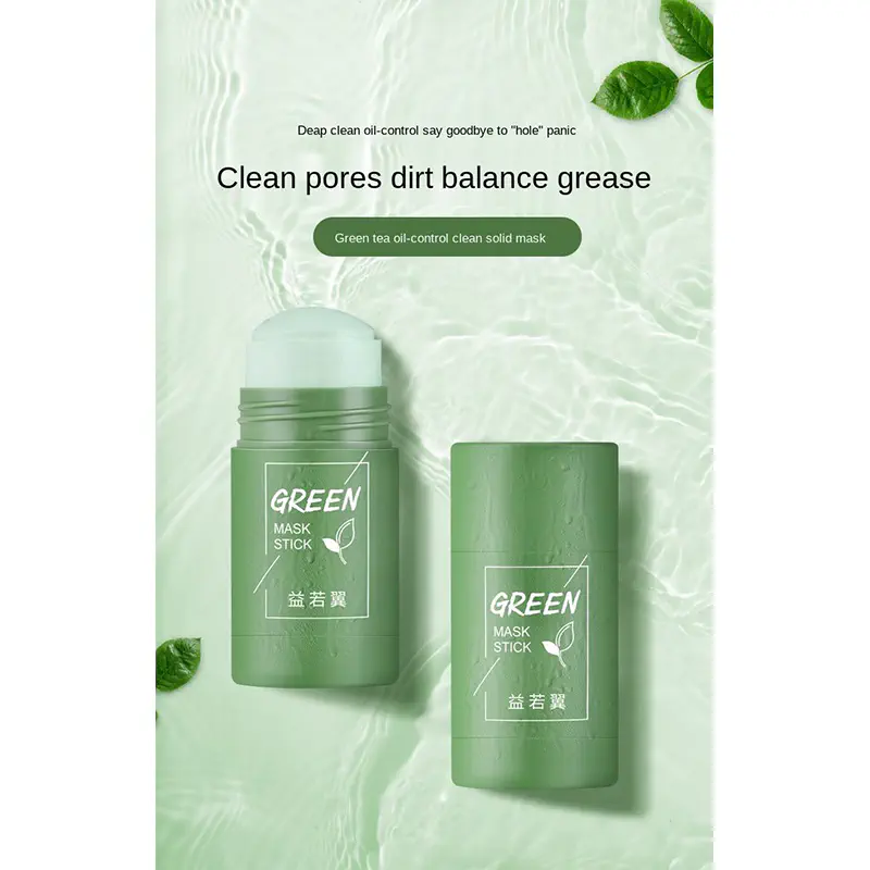 Picture of Cleansing Facial Mask Stick Melao Green Mask Stick For All Skin Types Women & Men - Face Mask - Multani Mati (Face,Others)