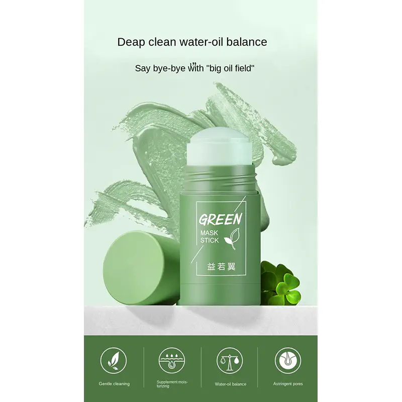 Picture of Cleansing Facial Mask Stick Melao Green Mask Stick For All Skin Types Women & Men - Face Mask - Multani Mati (Face,Others)