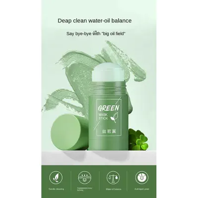 Picture of Cleansing Facial Mask Stick Melao Green Mask Stick For All Skin Types Women & Men - Face Mask - Multani Mati (Face,Others)