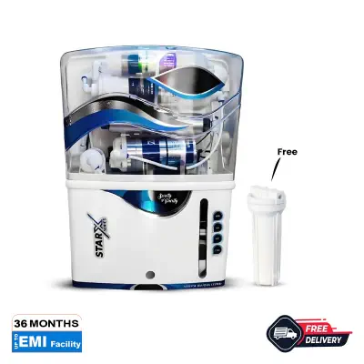 Picture of Aqua Star X Series RO+UV+UF+Zinc+Copper+Alkaline 9 Stage 12 Liter Water Purifier White