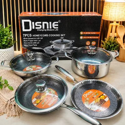 Picture of Disnie 11 Pcs SUS 316 Honeycomb Cooking Set