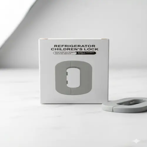 Picture of Refrigerator Safety Lock for Kids – Child-Proof Fridge Door Latch