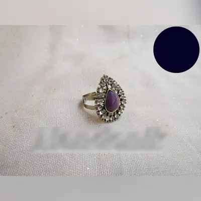 Picture of Colorful Imitation Gem Ad Stone Adjustable Finger Ring For Women 