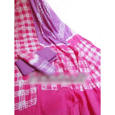 Picture of Cotton Moom Batik Unstitch Three Piece With Extra Sleeves 