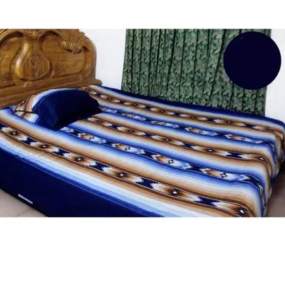 Picture of Cotton Double Size Bed Sheet Set With Two Pillow Covers 