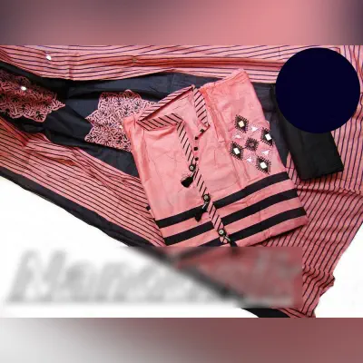 Picture of Exclusive catalouge  unstitch three piece (with extra sleeve) 