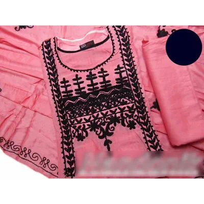 Picture of Gorgeous  Embroidered Partywear Unstitch Silk Three piece With extra sleeve 