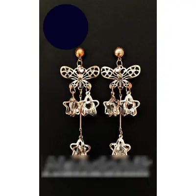 Picture of Butterfly Drop Fashion Earring For Women 