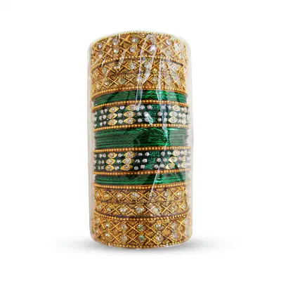 Picture of Bridal Metal Bangles Churi Set For Women 