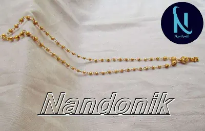 Picture of Golden Color (Indian city) Long Chain for women 