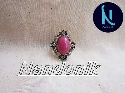 Picture of Colorful Imitation Gem Ad Stone Adjustable Finger Ring For Women 