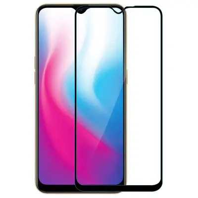 Picture of Vivo Y91 Tempered Glass Screen Protector 6D/9D/11D - Black