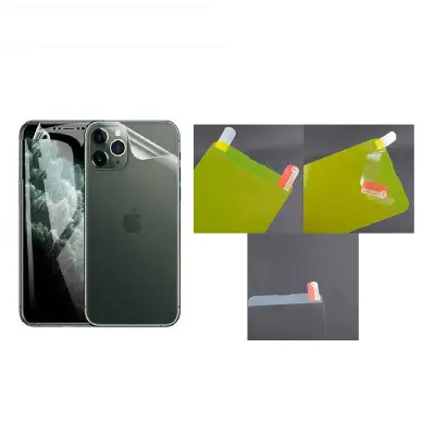 Picture of Apple iPhone 11 Pro Max Crystal Clear Back Skin (Gel Poly not Glass) 3D Real Transparent Skin Glossy Finish