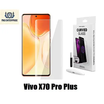 Picture of Vivo X70 Pro Plus Full HD Curved Edge Liquid UV Tempered Glass Screen Protector