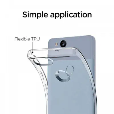 Picture of Google Pixel 2XL Crystal Clear Soft Slim Transparent Flexible TPU Cover