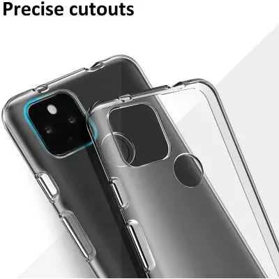 Picture of Google Pixel 4A 5G Crystal Clear Soft Slim Transparent Flexible TPU Cover (Back Case Cover For Smartphone)