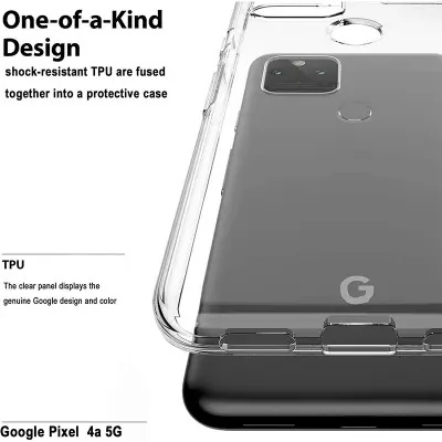 Picture of Google Pixel 4A 5G Crystal Clear Soft Slim Transparent Flexible TPU Cover (Back Case Cover For Smartphone)