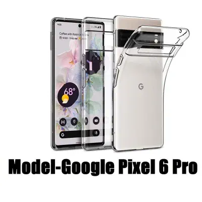 Picture of Google Pixel 6 Pro Crystal Clear Soft Slim Transparent Flexible TPU Cover (Back Case Cover For Smartphone)