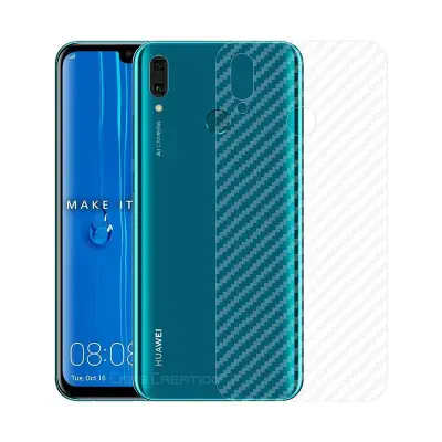 Picture of Huawei Y7 Prime (2019) Carbon Fiber Back Poly Sticker Protection