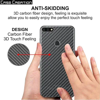 Picture of Honor 7A Carbon Fiber Back Poly Sticker Protection