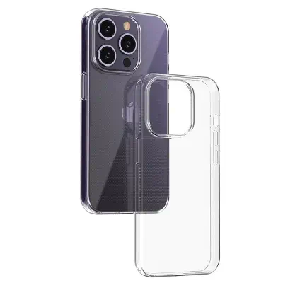 Picture of Apple iPhone 15 Pro Transparent Clear Slim Soft Cover Skin Gel TPU Case