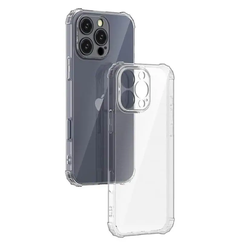 Picture of Apple iPhone 16 Plus Transparent Clear Slim Soft Cover Skin Gel TPU Case cover With Bumper