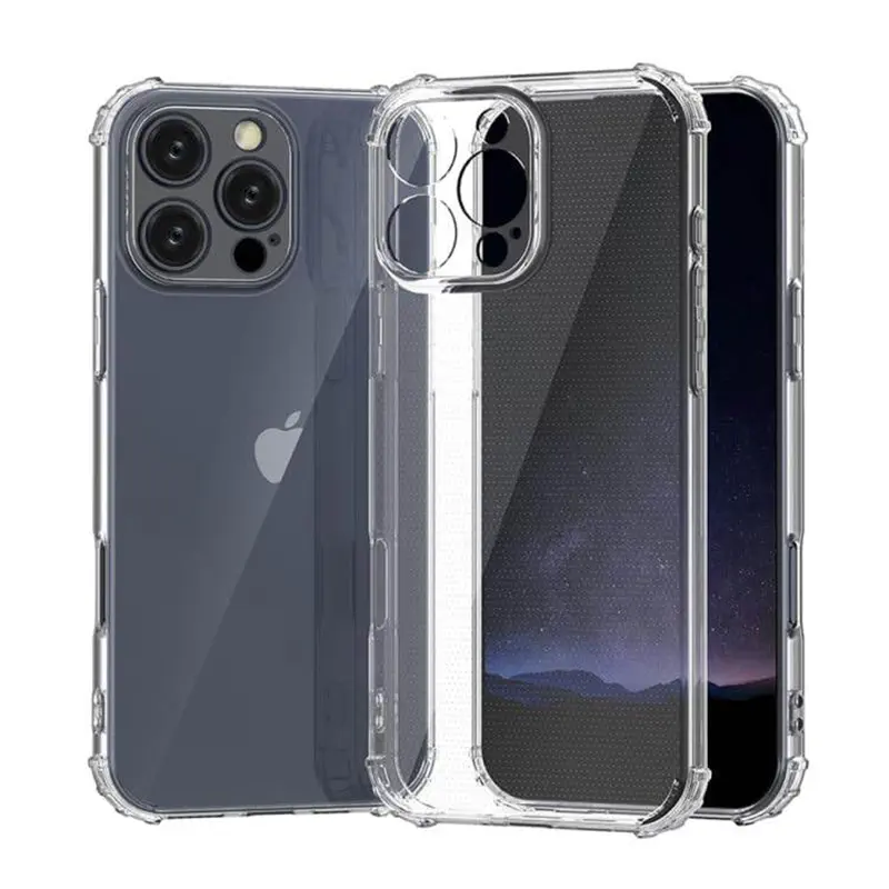 Picture of Apple iPhone 16 Plus Transparent Clear Slim Soft Cover Skin Gel TPU Case cover With Bumper