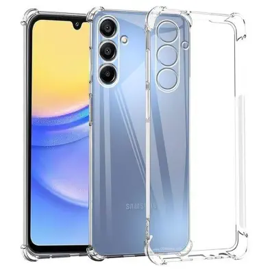 Picture of Samsung Galaxy A15 5G Transparent Clear Slim Soft Cover Skin Gel TPU Case With Bumper