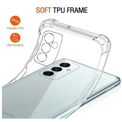 Picture of Samsung Galaxy A15 5G Transparent Clear Slim Soft Cover Skin Gel TPU Case With Bumper