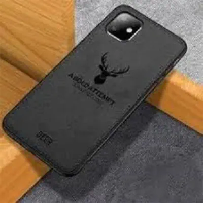 Picture of Apple iPhone 11 Deer Case Anti Slip Grip Matte Cloth and Camera Protection Back Cover
