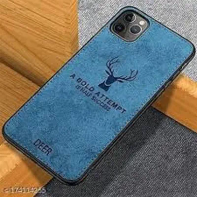 Picture of Apple iPhone 11 Deer Case Anti Slip Grip Matte Cloth and Camera Protection Back Cover