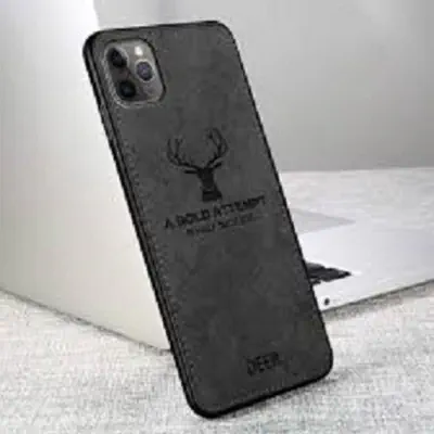Picture of Apple iPhone 11 Deer Case Anti Slip Grip Matte Cloth and Camera Protection Back Cover