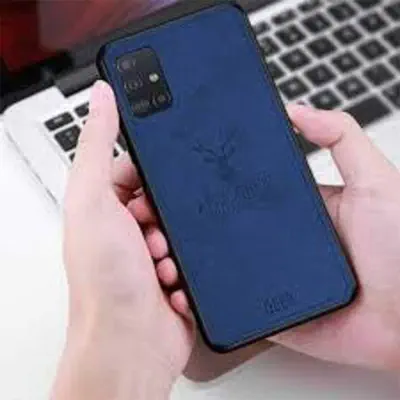 Picture of Oppo F19 Deer Case Anti Slip Grip Matte Cloth and Camera Protection Back Cover