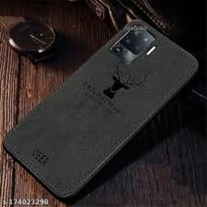 Picture of Oppo F19 Deer Case Anti Slip Grip Matte Cloth and Camera Protection Back Cover