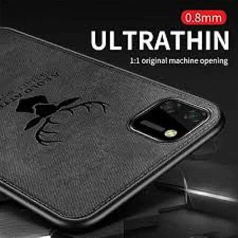 Picture of Realme C11 Deer Case Anti Slip Grip Matte Cloth and Camera Protection Back Cover