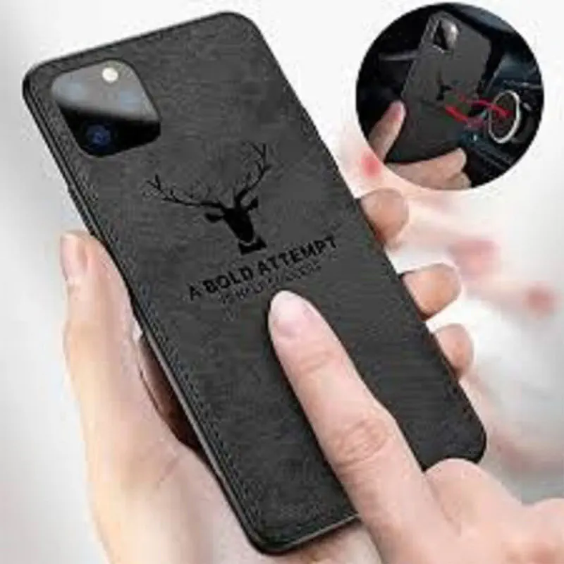 Picture of Realme C11 (2021) Deer Case Anti Slip Grip Matte Cloth and Camera Protection Back Cover