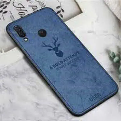 Picture of Samsung Galaxy A10s Deer Case Anti Slip Grip Matte Cloth and Camera Protection Back Cover