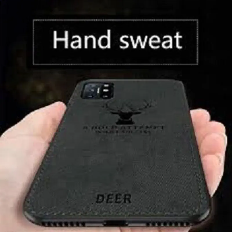 Picture of OnePlus 8T Deer Case Anti Slip Grip Matte Cloth and Camera Protection Back Cover