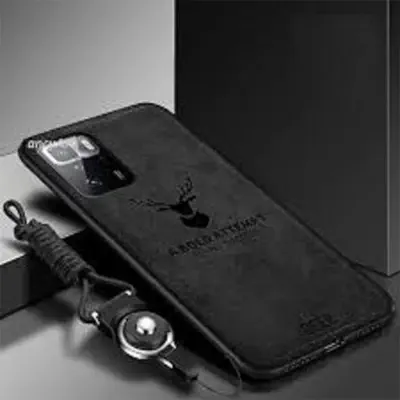 Picture of Xiaomi Poco M3 Pro 5G Deer Case Anti Slip Grip Matte Cloth and Camera Protection Back Cover
