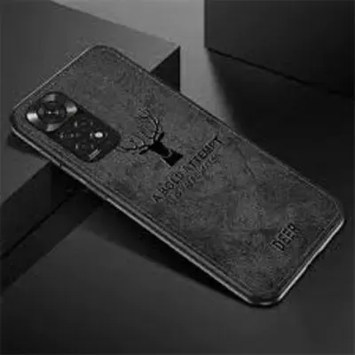 Picture of Xiaomi Redmi Note 11 5G Deer Case Anti Slip Grip Matte Cloth and Camera Protection Back Cover