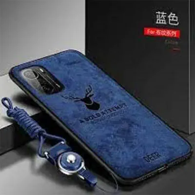 Picture of Xiaomi Redmi Note 11 5G Deer Case Anti Slip Grip Matte Cloth and Camera Protection Back Cover