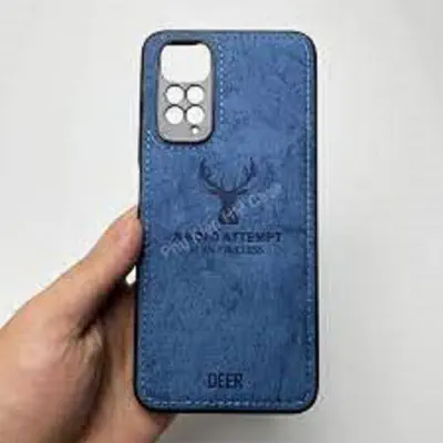 Picture of Xiaomi Redmi Note 11 5G Deer Case Anti Slip Grip Matte Cloth and Camera Protection Back Cover