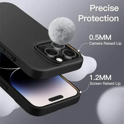 Picture of Apple iPhone 13 Pro Premium Liquid Silicone Protection Back Cover Soft Case