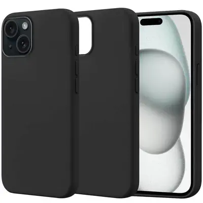 Picture of Apple iPhone 15 Premium Liquid Silicone Protection Back Cover Soft Case