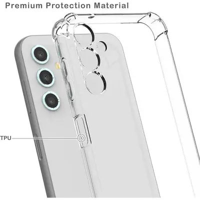 Picture of Samsung Galaxy A25 Transparent Clear Slim Soft TPU Cover With Bumper