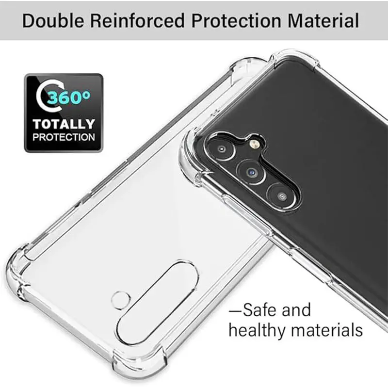Picture of Samsung Galaxy A25 Transparent Clear Slim Soft TPU Cover With Bumper