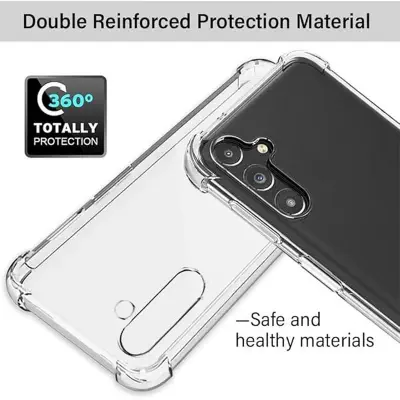 Picture of Samsung Galaxy A25 Transparent Clear Slim Soft TPU Cover With Bumper