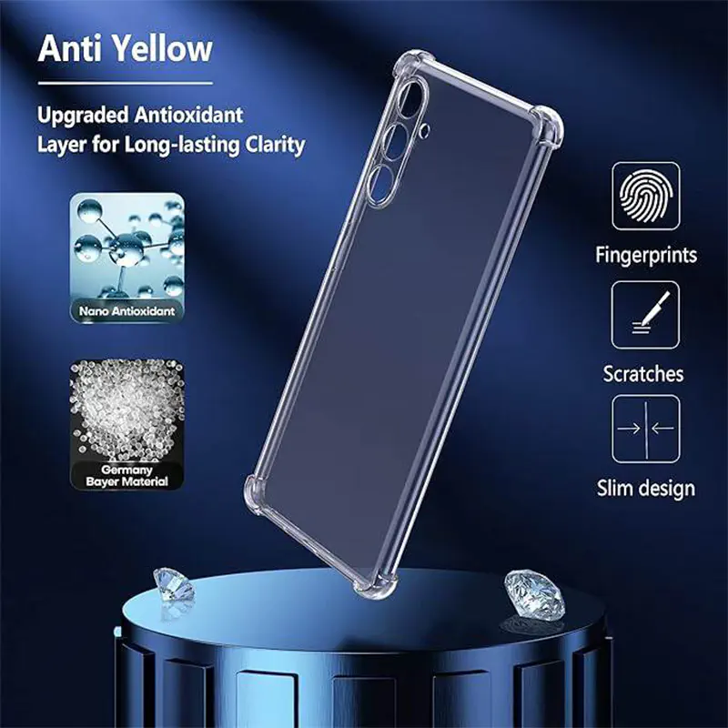 Picture of Samsung Galaxy A05s Transparent Clear Slim Soft TPU Cover With Bumper